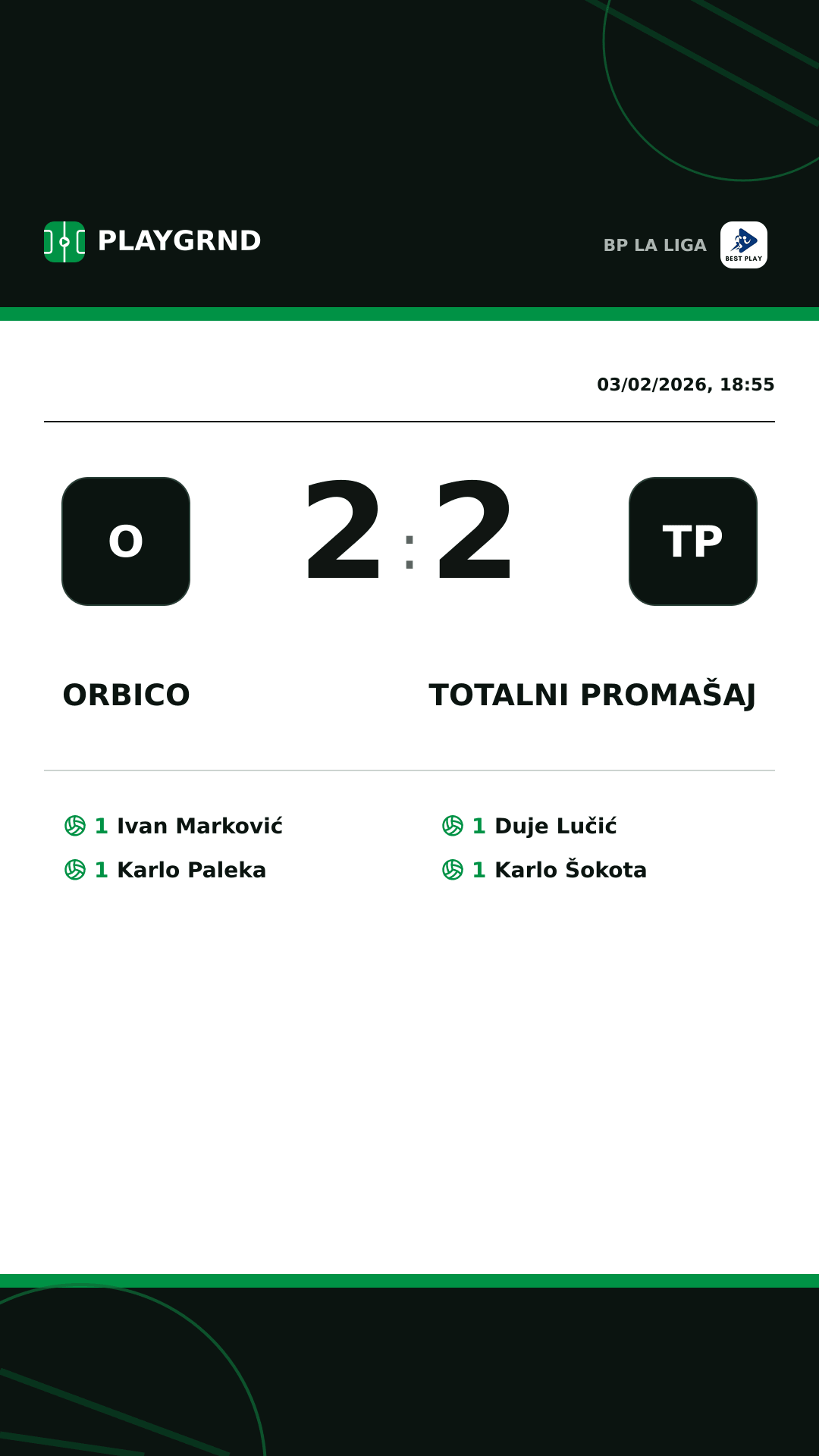 Instagram artwork: Orbico 2:2 Totalni Promašaj