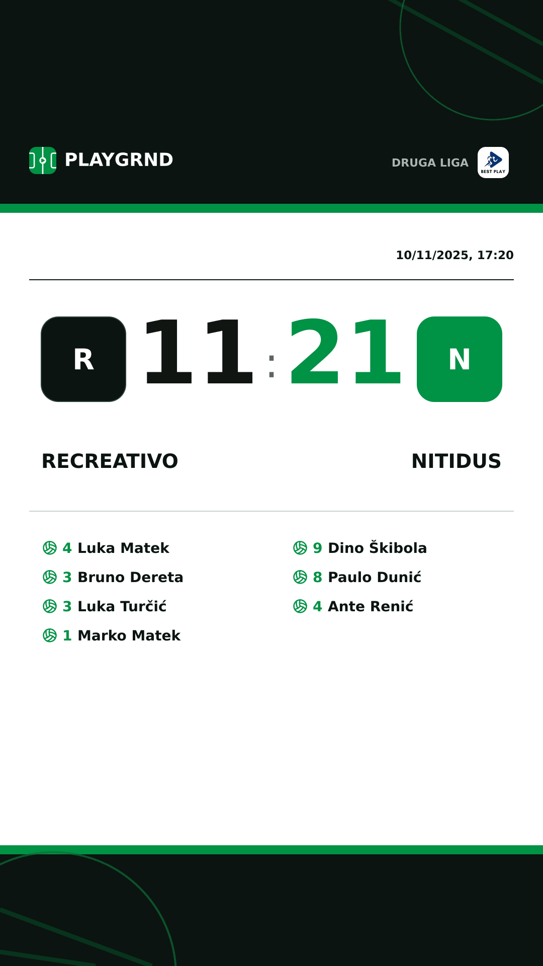 Instagram artwork: Recreativo 11:21 Nitidus