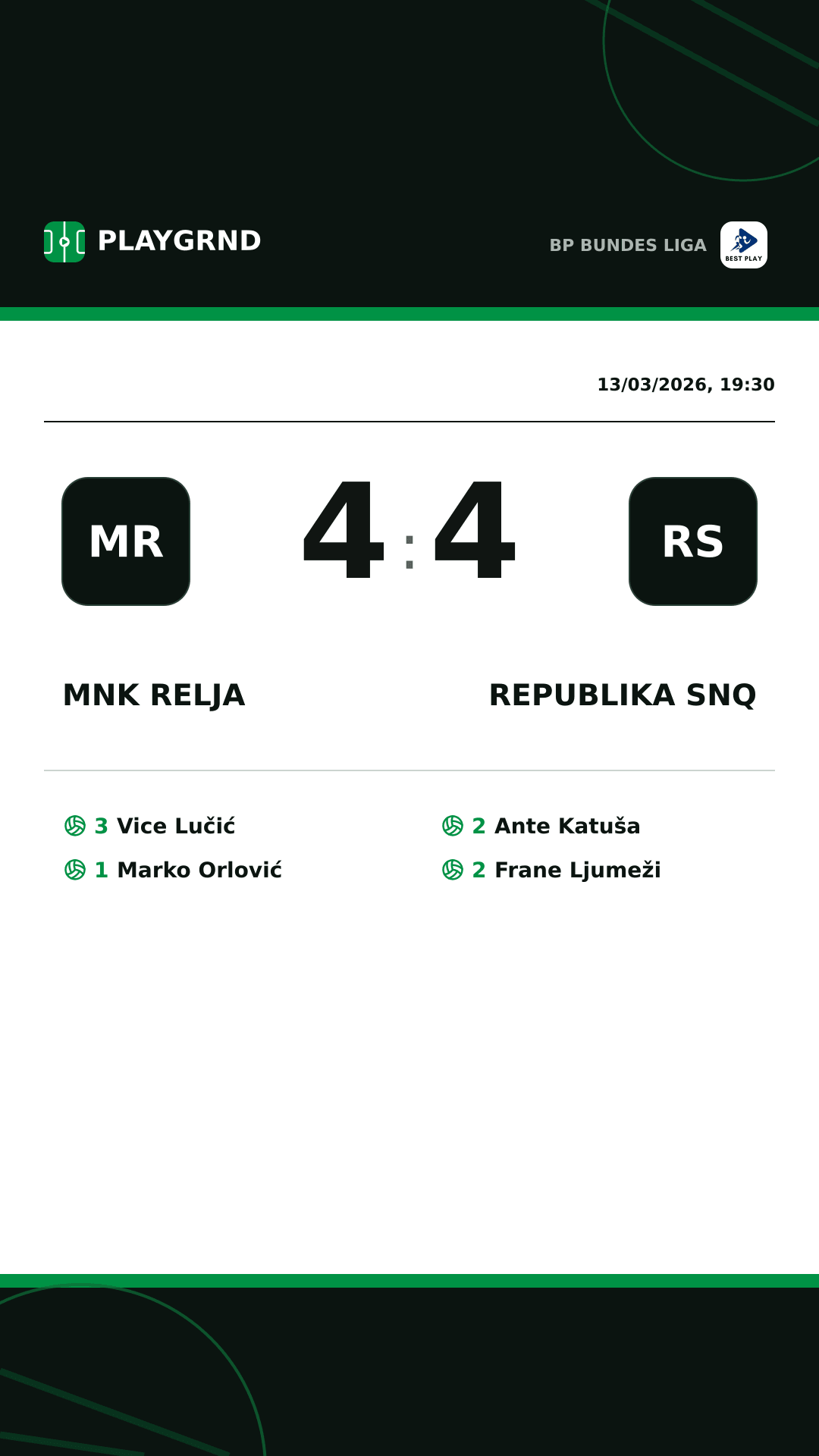 Instagram artwork: MNK Relja 4:4 Republika SNQ