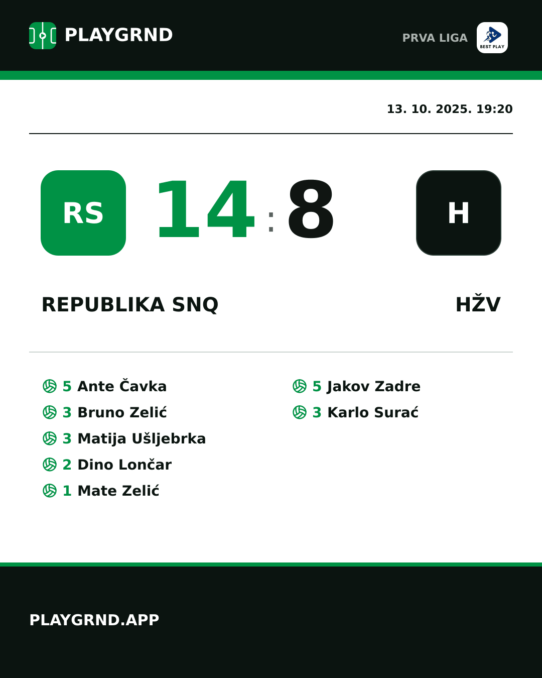 Instagram slika: Republika SNQ 14:8 HŽV