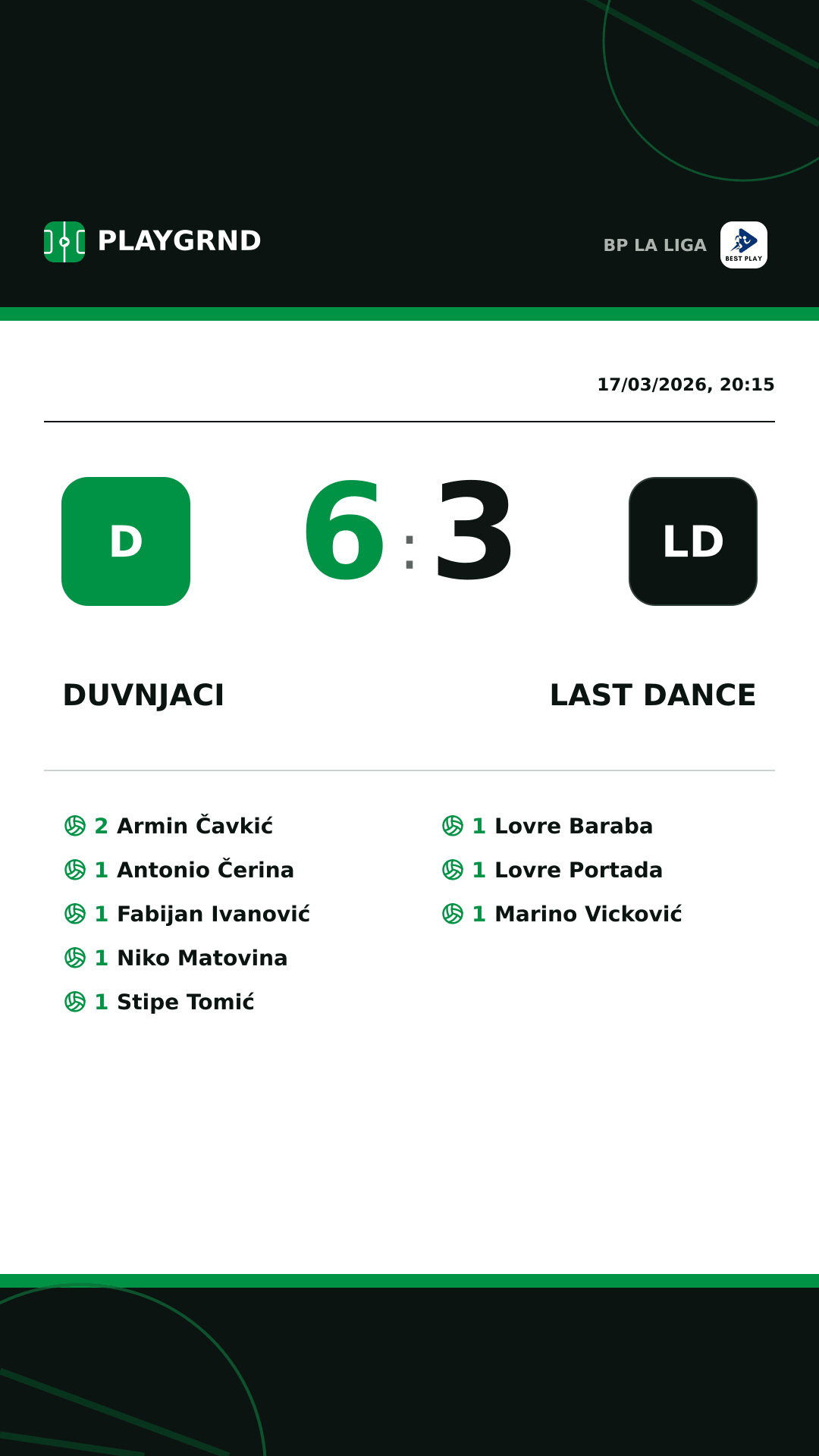 Instagram artwork: Duvnjaci 6:3 Last Dance