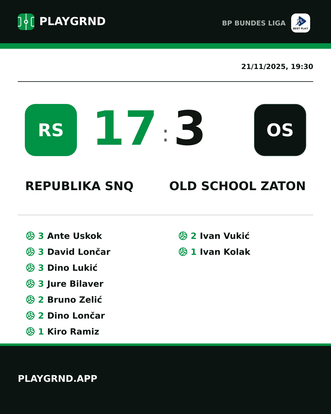 Instagram artwork: Republika SNQ 17:3 Old School Zaton