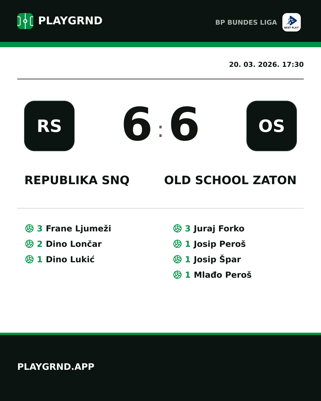 Instagram slika: Republika SNQ 6:6 Old School Zaton