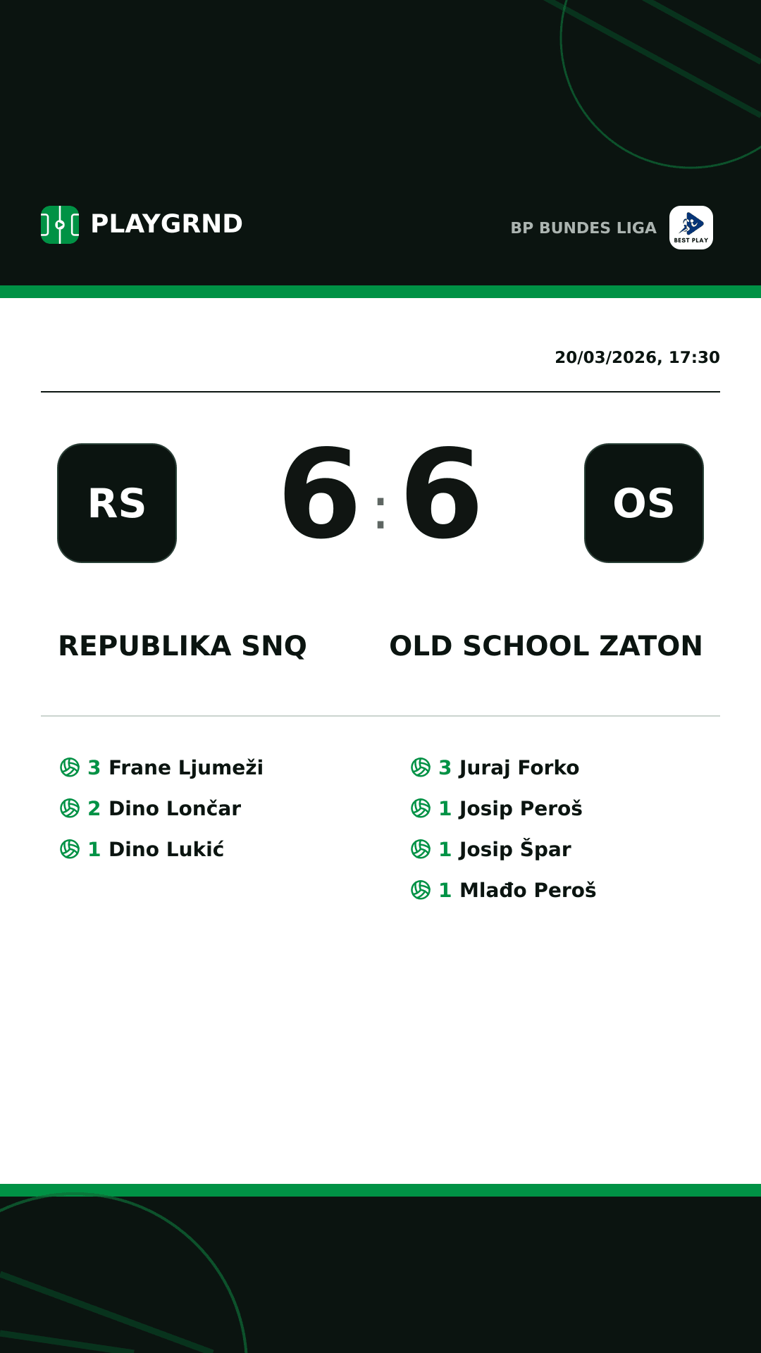 Instagram artwork: Republika SNQ 6:6 Old School Zaton