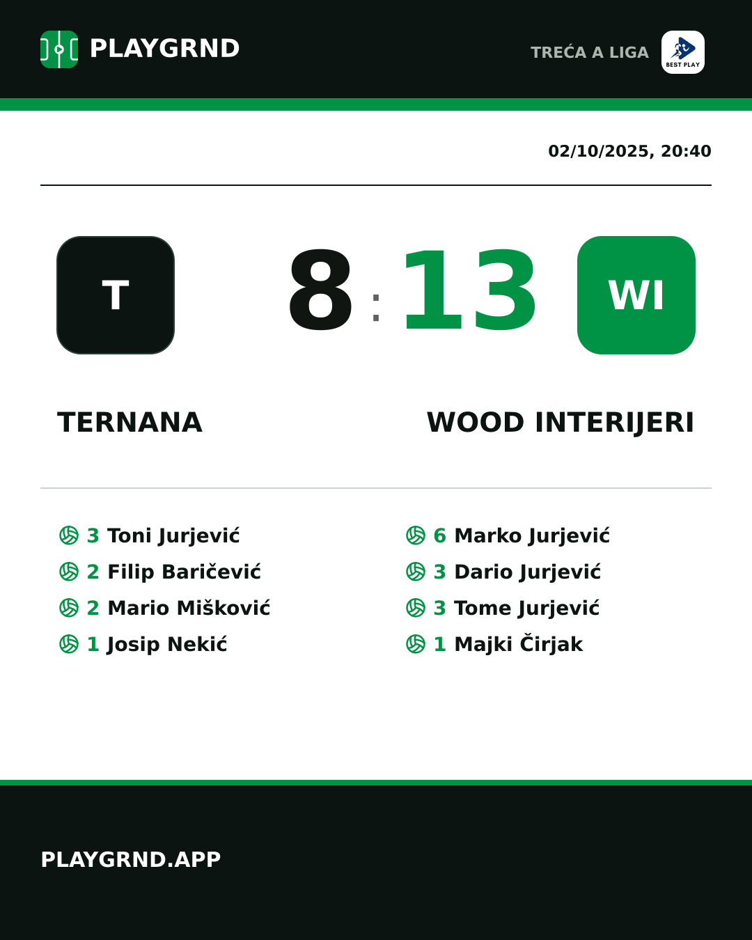 Instagram artwork: Ternana 8:13 Wood Interijeri