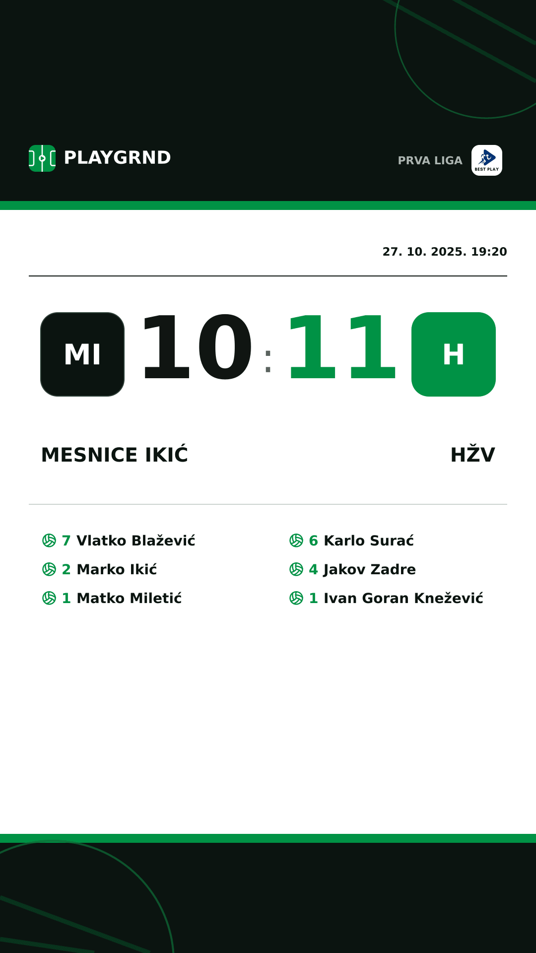 Instagram slika: Mesnice Ikić 10:11 HŽV