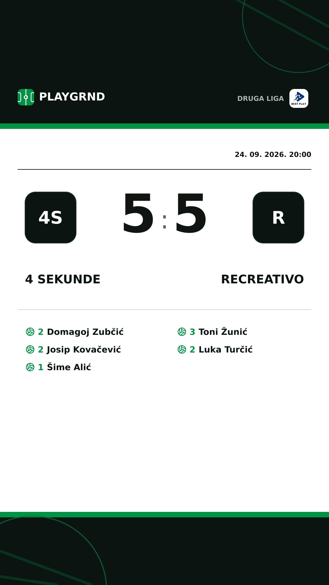 Instagram slika: 4 Sekunde 5:5 Recreativo