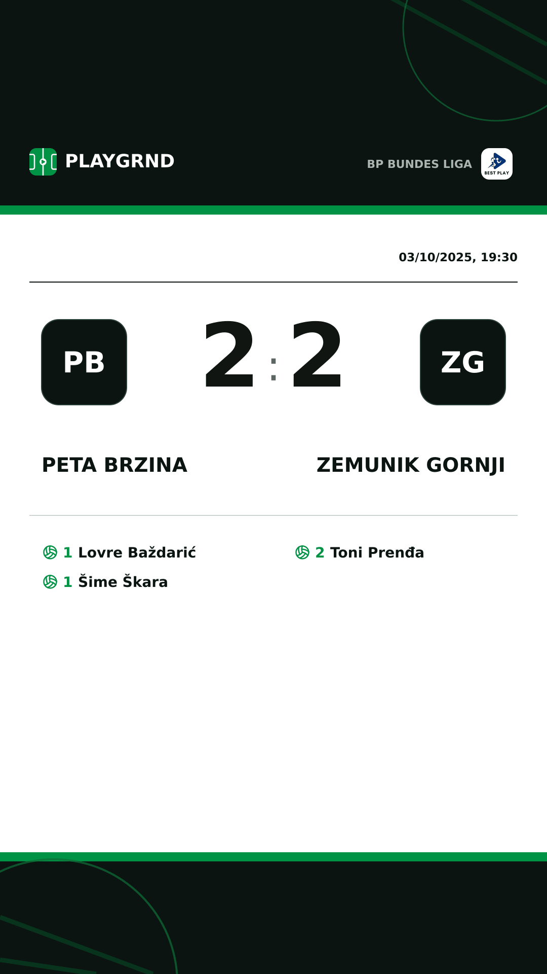 Instagram artwork: Peta Brzina 2:2 Zemunik Gornji
