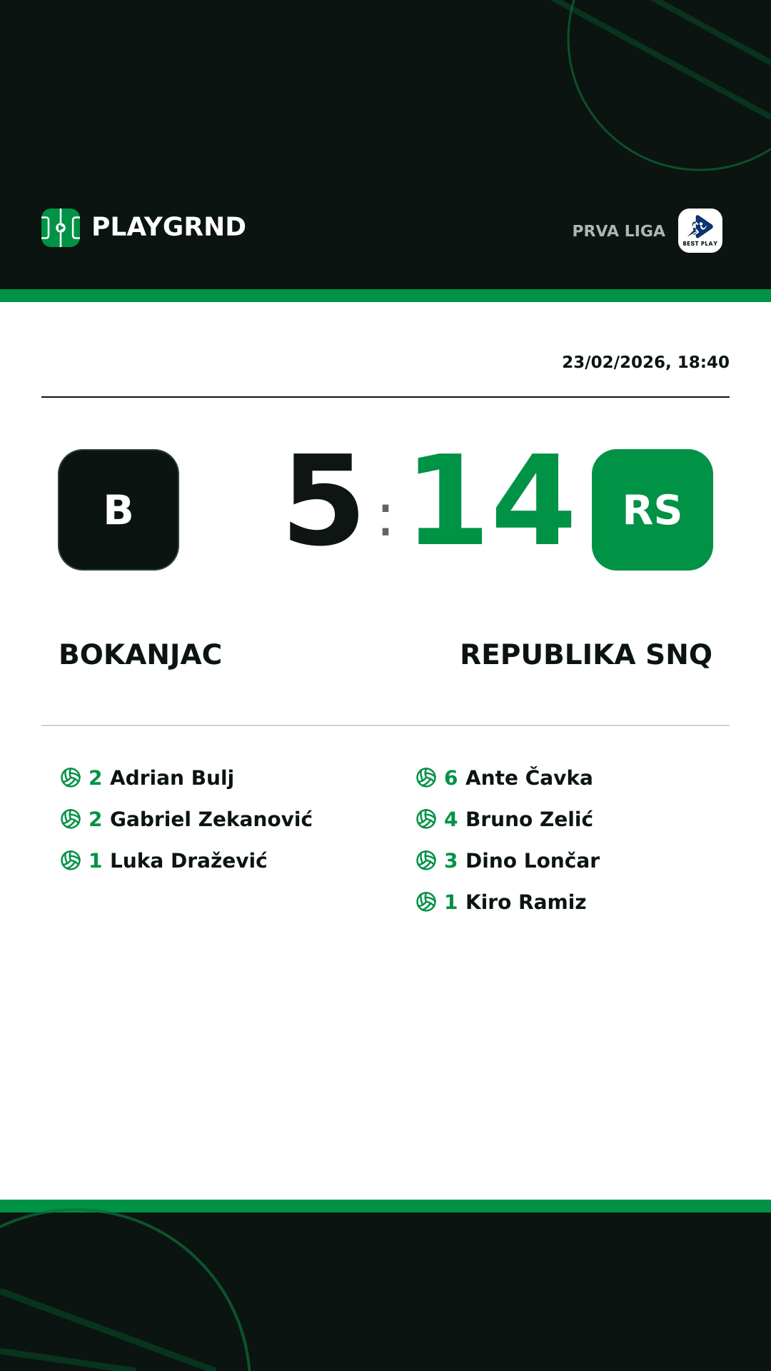 Instagram artwork: Bokanjac 5:14 Republika SNQ