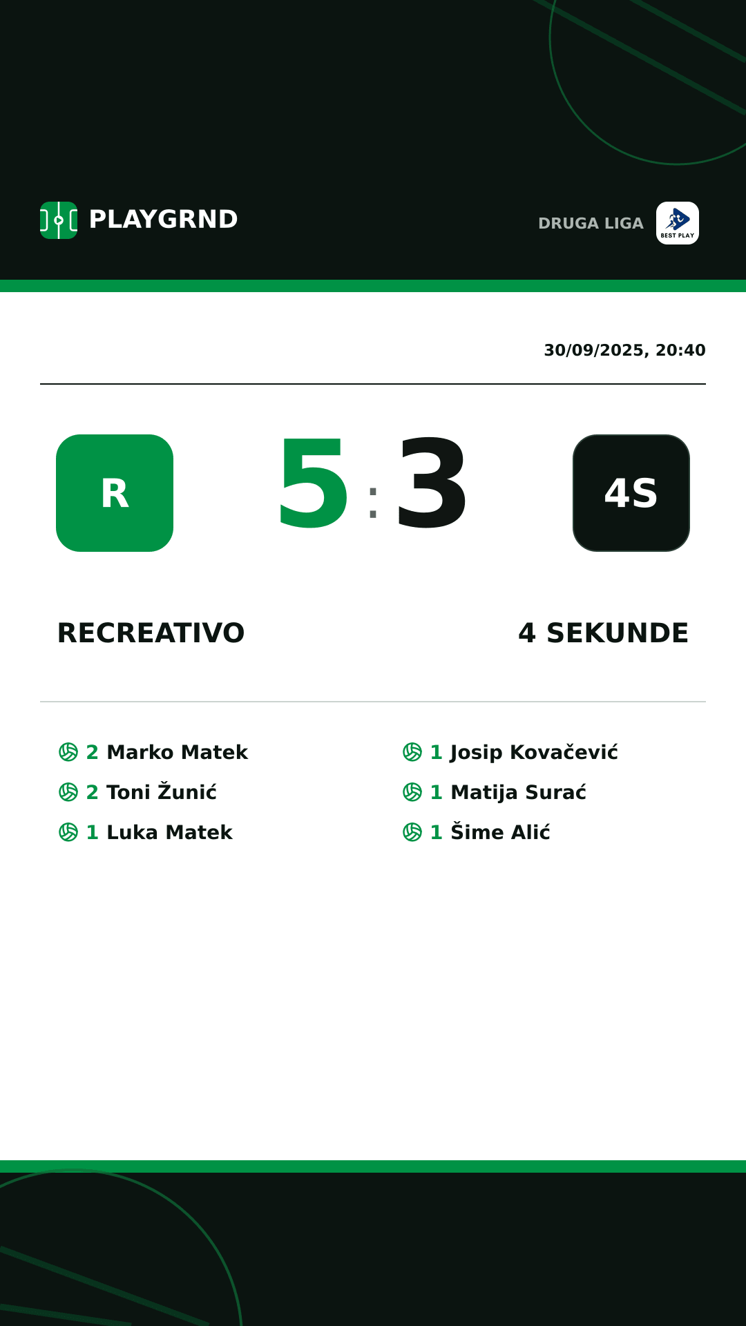 Instagram artwork: Recreativo 5:3 4 Sekunde