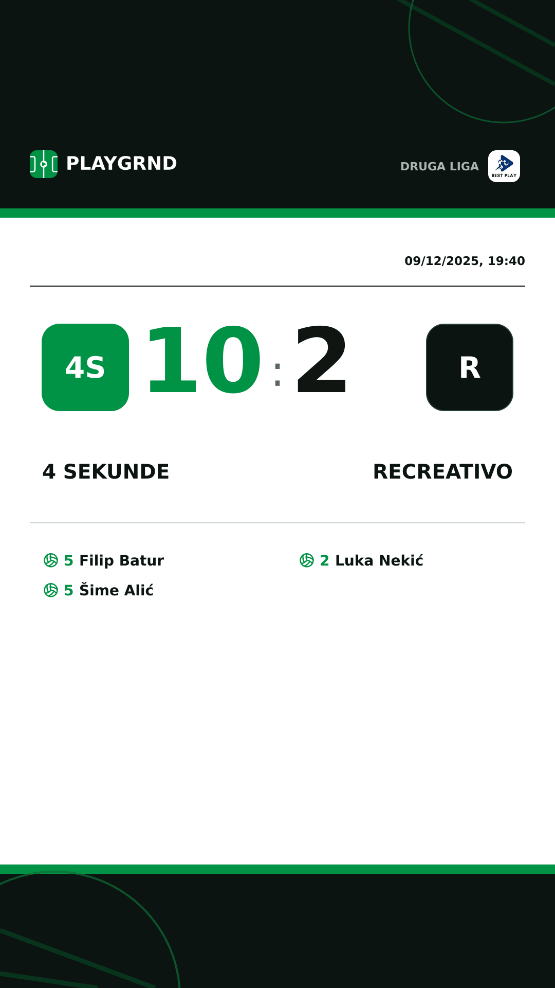 Instagram artwork: 4 Sekunde 10:2 Recreativo