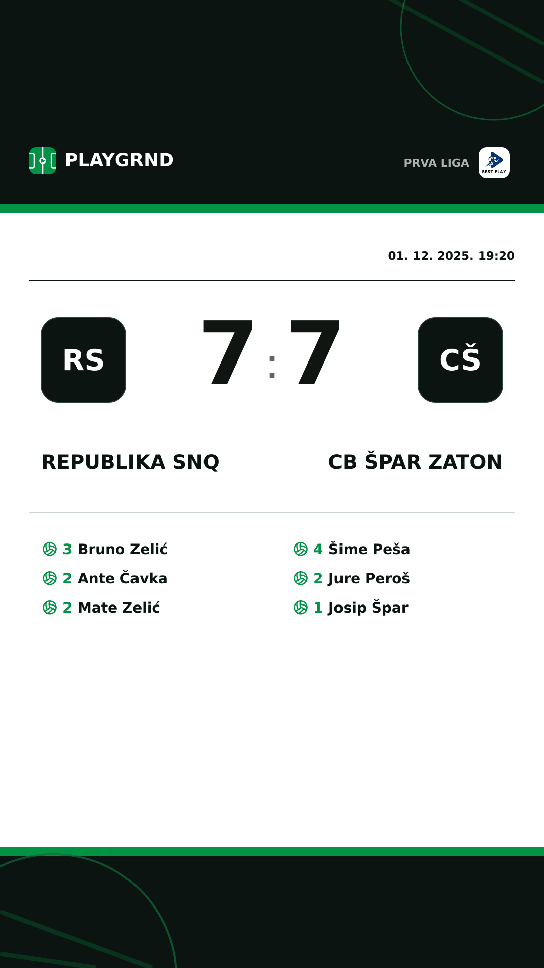 Instagram slika: Republika SNQ 7:7 CB Špar Zaton