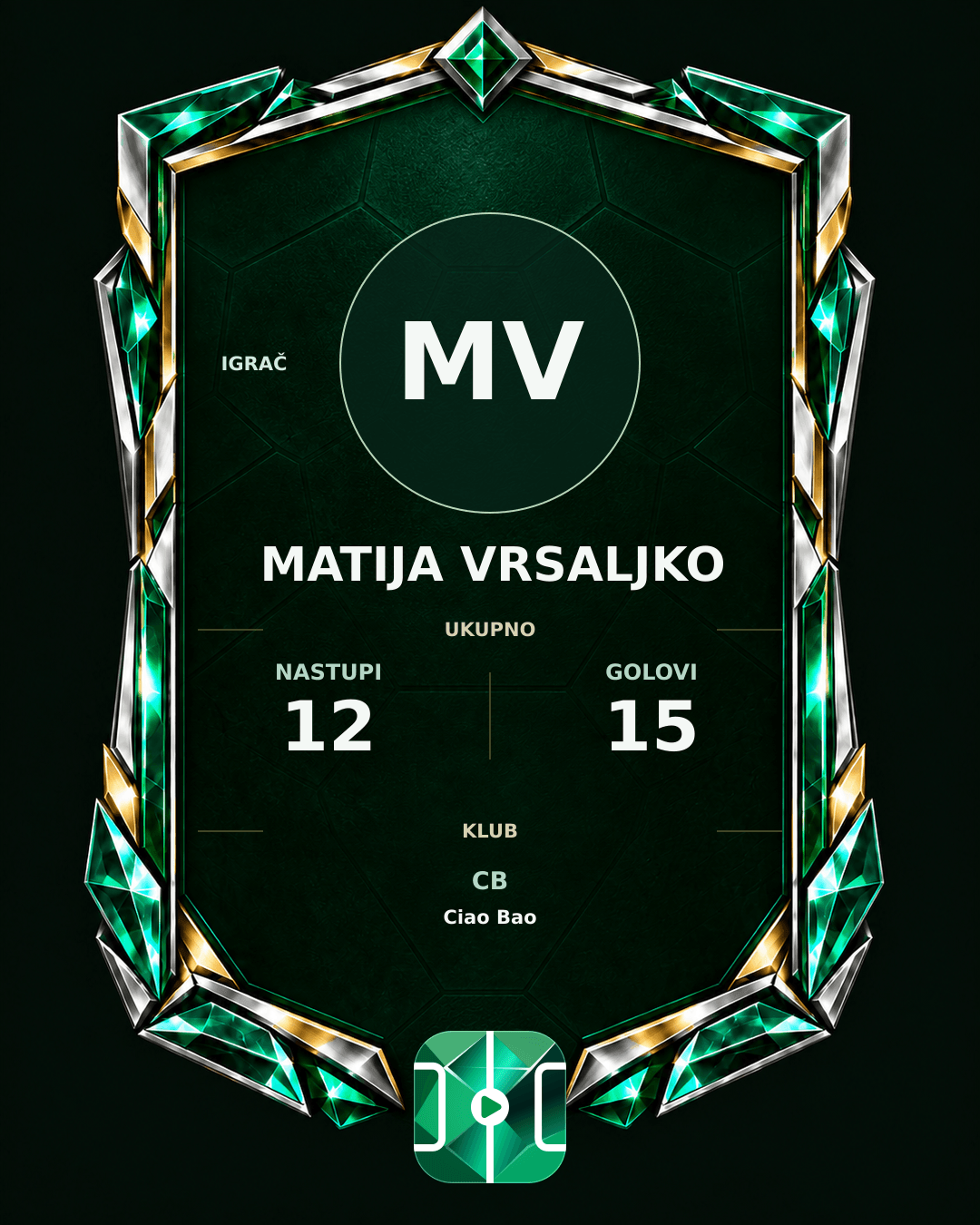PLAYGRND grafika profila Matija Vrsaljko
